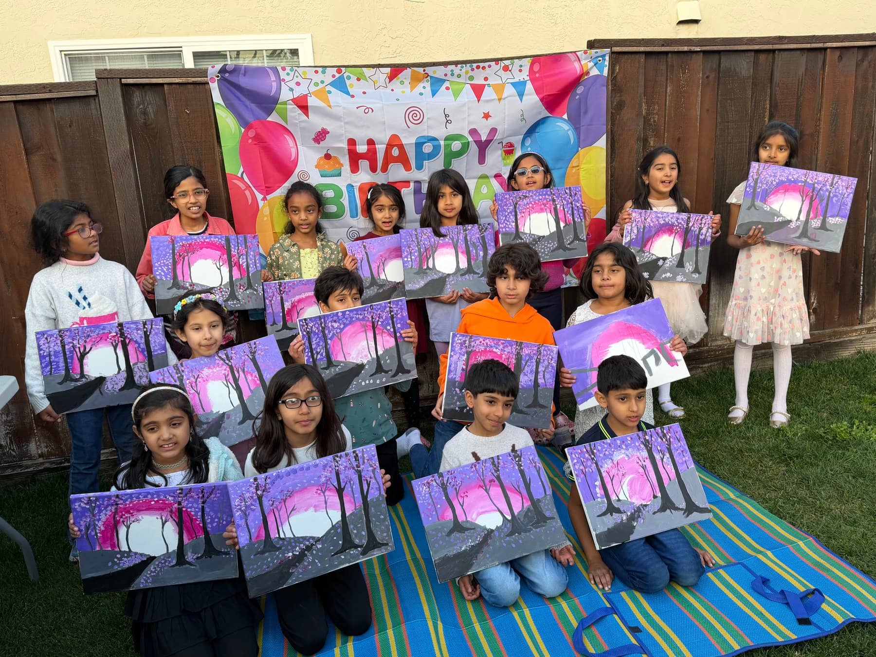 Student artwork and creative process at Imagination Arts.