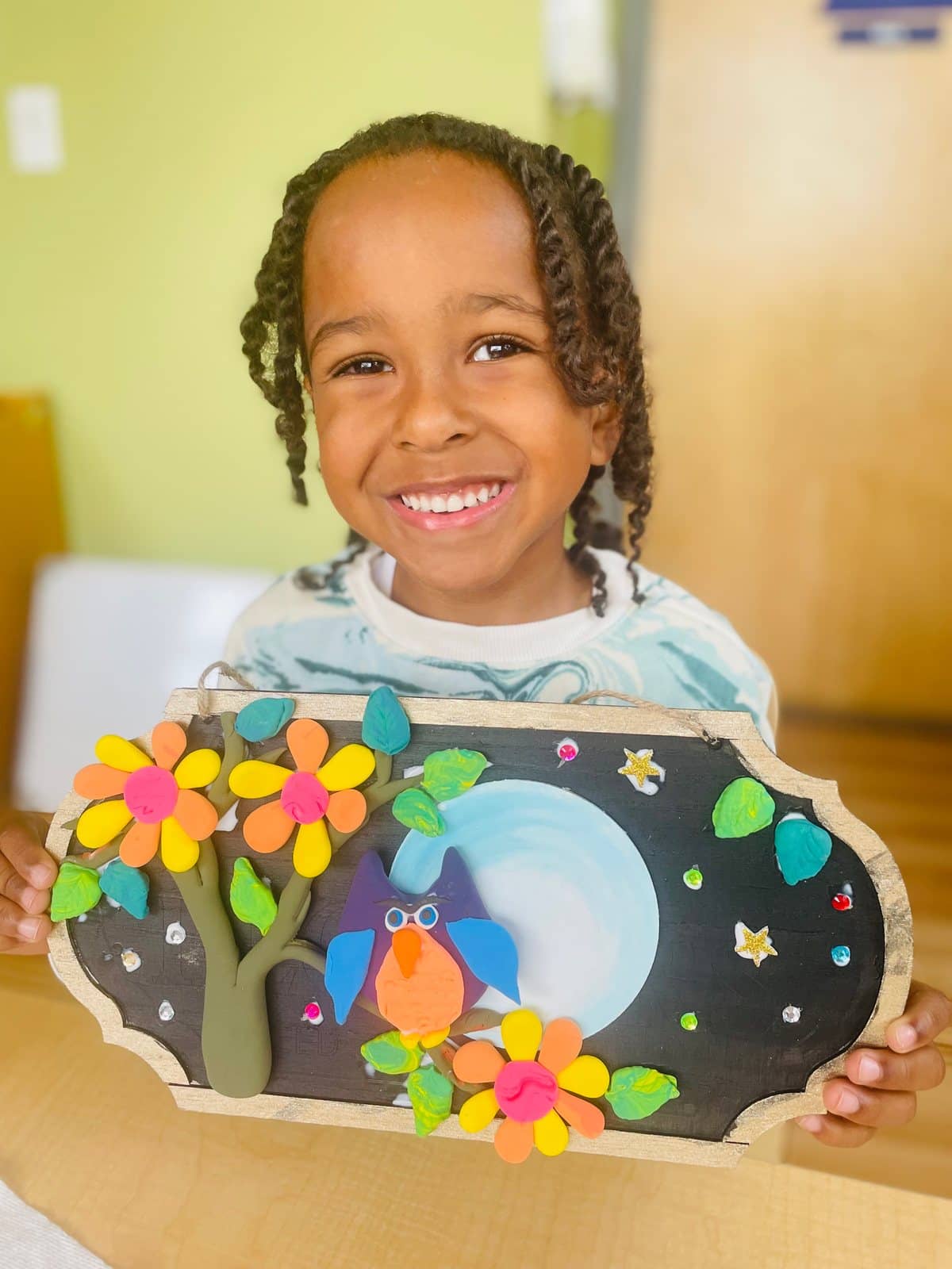 Student artwork and creative process at Imagination Arts.